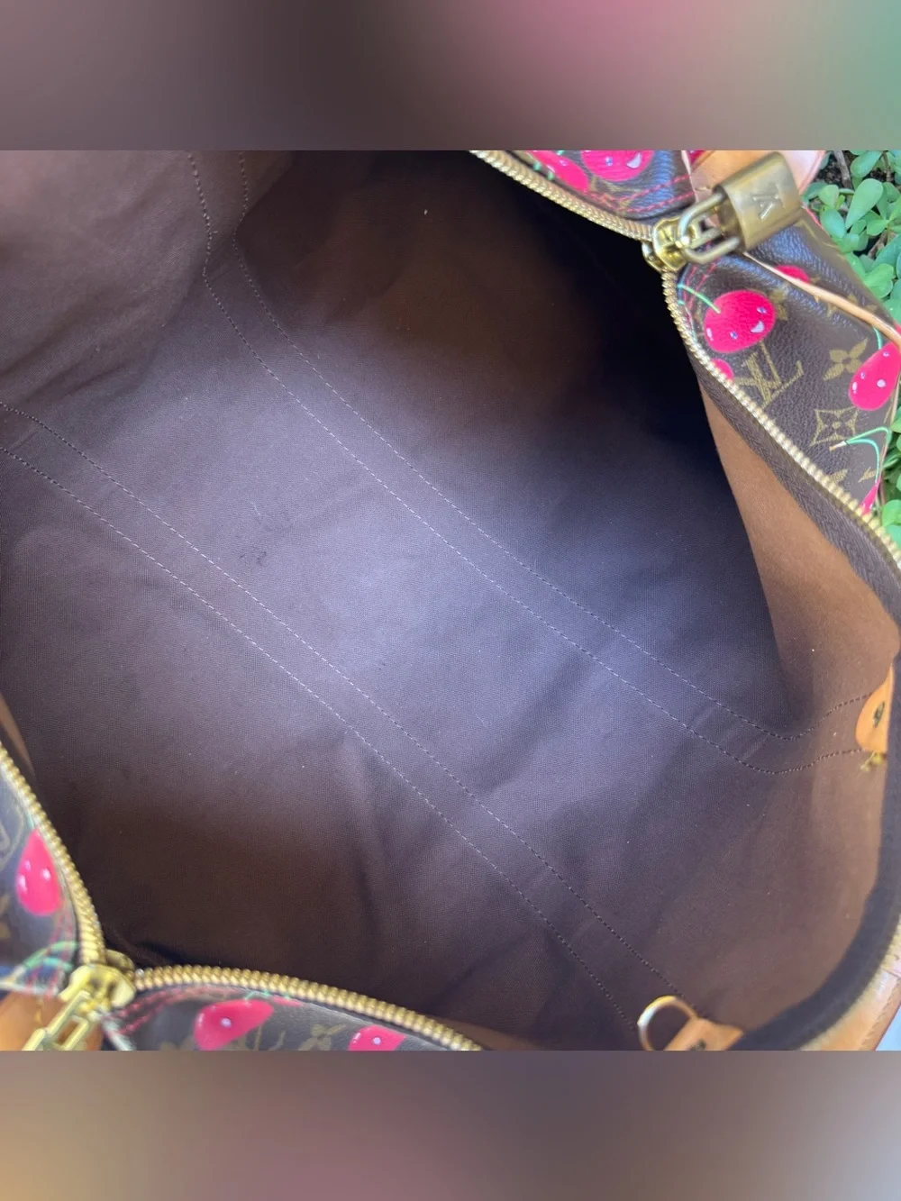 Louis Vuitton x Takashi Murakami Vintage Cherry Keepall 45